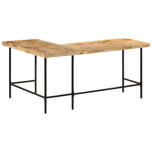Γραφείο 165x110x77 cm Μασίφ Ξύλο Μάνγκο και Σίδερο