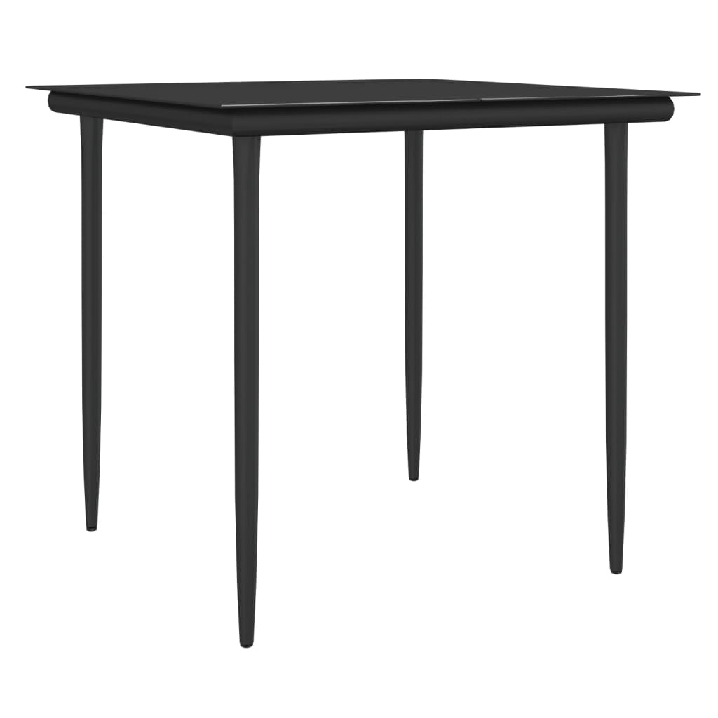 Σετ Τραπεζαρίας Κήπου 3 τεμ. Συνθ. Ρατάν / Ατσάλι με Μαξιλάρια