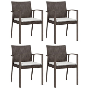 Σετ Τραπεζαρίας Κήπου 5 τεμ. Συνθ. Ρατάν / Ατσάλι με Μαξιλάρια