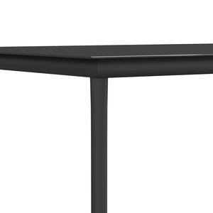 Σετ Τραπεζαρίας Κήπου 9 Τεμαχίων Μαύρο Textilene & Ατσάλι