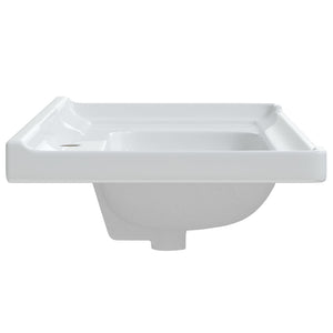 Νιπτήρας Μπάνιου Ορθογώνιος Λευκός 91,5x48x23 εκ. Κεραμικός