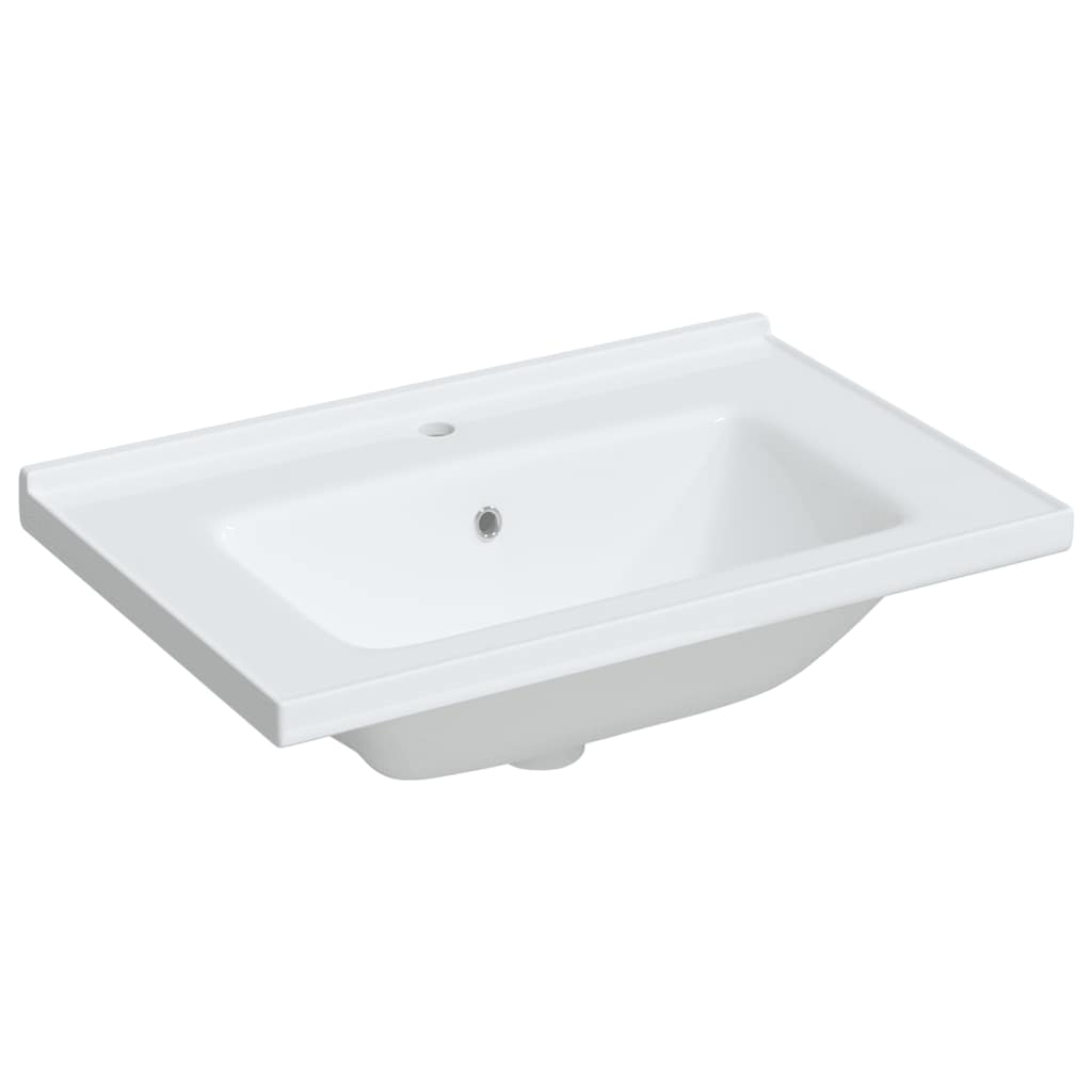 Νιπτήρας Μπάνιου Ορθογώνιος Λευκός 71 x 48 x 19,5 εκ. Κεραμικός