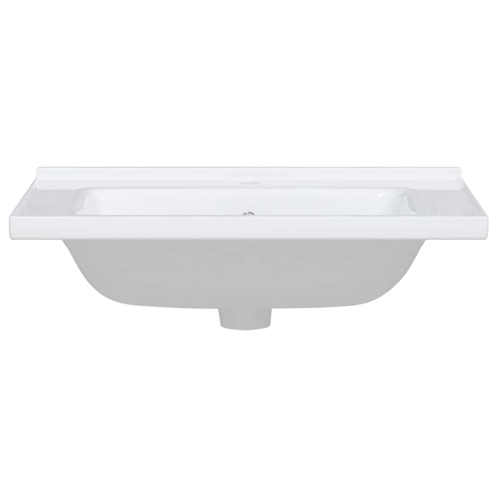 Νιπτήρας Μπάνιου Ορθογώνιος Λευκός 71 x 48 x 19,5 εκ. Κεραμικός