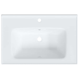 Νιπτήρας Μπάνιου Ορθογώνιος Λευκός 71 x 48 x 19,5 εκ. Κεραμικός