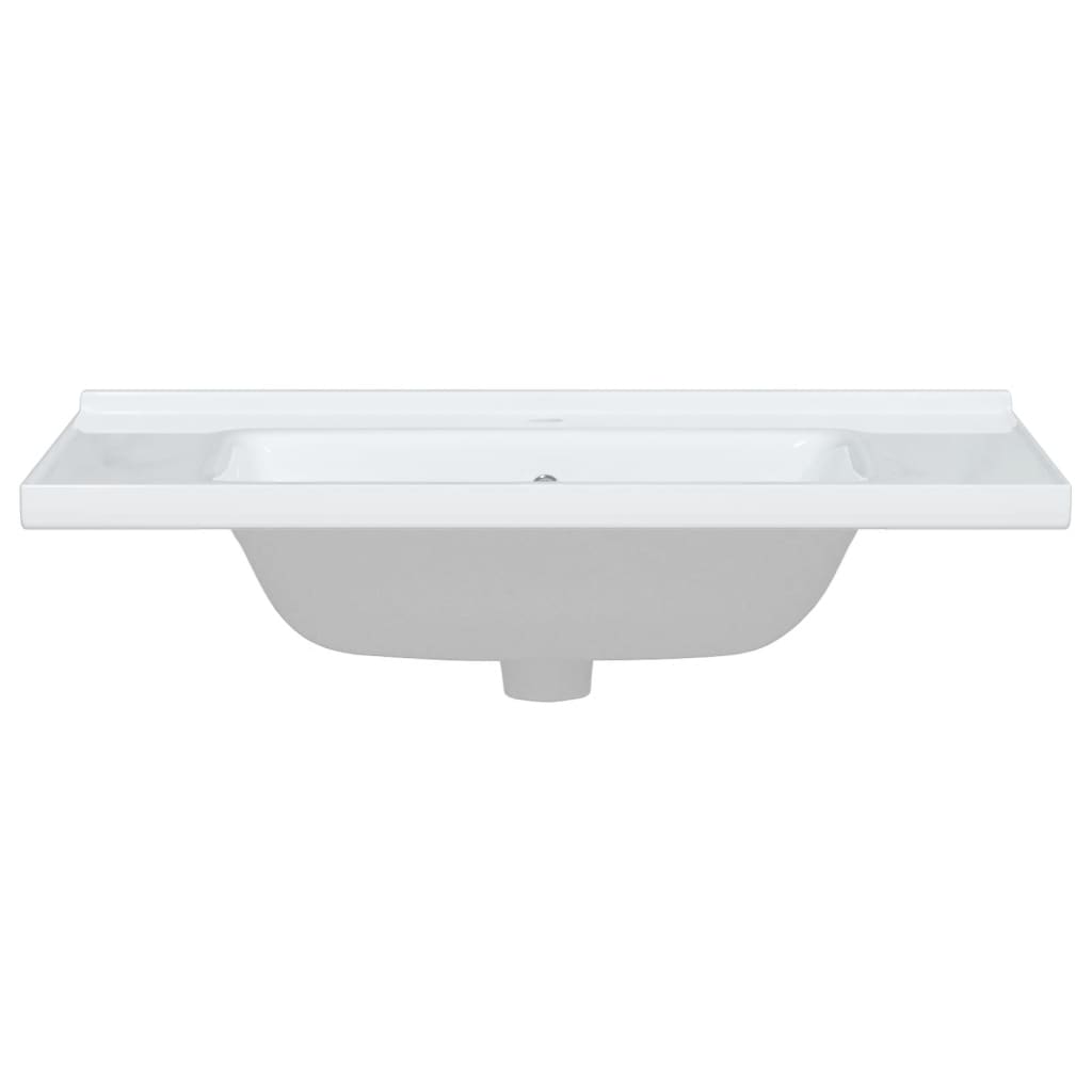 Νιπτήρας Μπάνιου Ορθογώνιος Λευκός 81 x 48 x 19,5 εκ. Κεραμικός