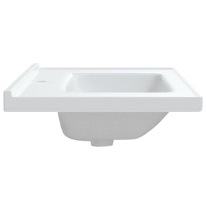 Νιπτήρας Μπάνιου Ορθογώνιος Λευκός 81 x 48 x 19,5 εκ. Κεραμικός