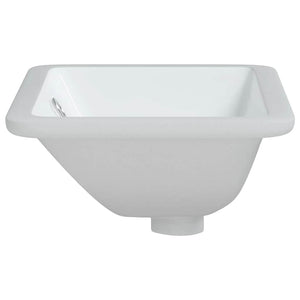 Νιπτήρας Μπάνιου Ορθογώνιος Λευκός 41,5x26x18,5 εκ. Κεραμικός