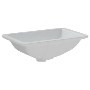 Νιπτήρας Μπάνιου Ορθογώνιος Λευκός 41,5x26x18,5 εκ. Κεραμικός