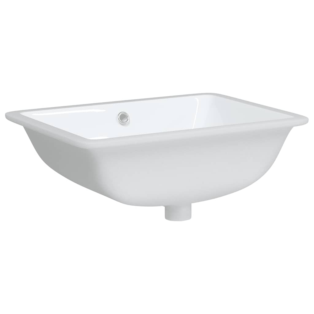 Νιπτήρας Μπάνιου Ορθογώνιος Λευκός 52x38,5x19,5 εκ. Κεραμικός