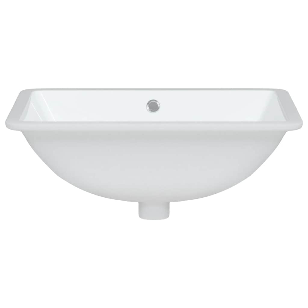 Νιπτήρας Μπάνιου Ορθογώνιος Λευκός 52x38,5x19,5 εκ. Κεραμικός