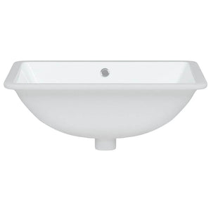 Νιπτήρας Μπάνιου Ορθογώνιος Λευκός 52x38,5x19,5 εκ. Κεραμικός