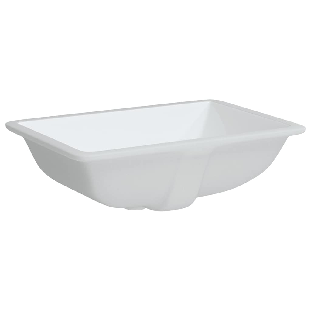 Νιπτήρας Μπάνιου Ορθογώνιος Λευκός 52x38,5x19,5 εκ. Κεραμικός