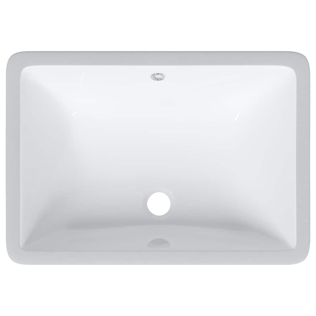 Νιπτήρας Μπάνιου Ορθογώνιος Λευκός 52x38,5x19,5 εκ. Κεραμικός