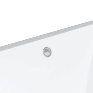 Νιπτήρας Μπάνιου Ορθογώνιος Λευκός 52x38,5x19,5 εκ. Κεραμικός
