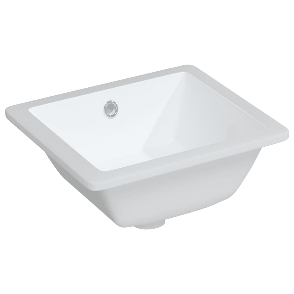Νιπτήρας Μπάνιου Ορθογώνιος Λευκός 36x31,5x16,5 εκ. Κεραμικός