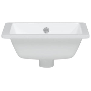 Νιπτήρας Μπάνιου Ορθογώνιος Λευκός 36x31,5x16,5 εκ. Κεραμικός