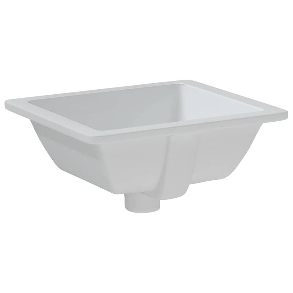 Νιπτήρας Μπάνιου Ορθογώνιος Λευκός 36x31,5x16,5 εκ. Κεραμικός