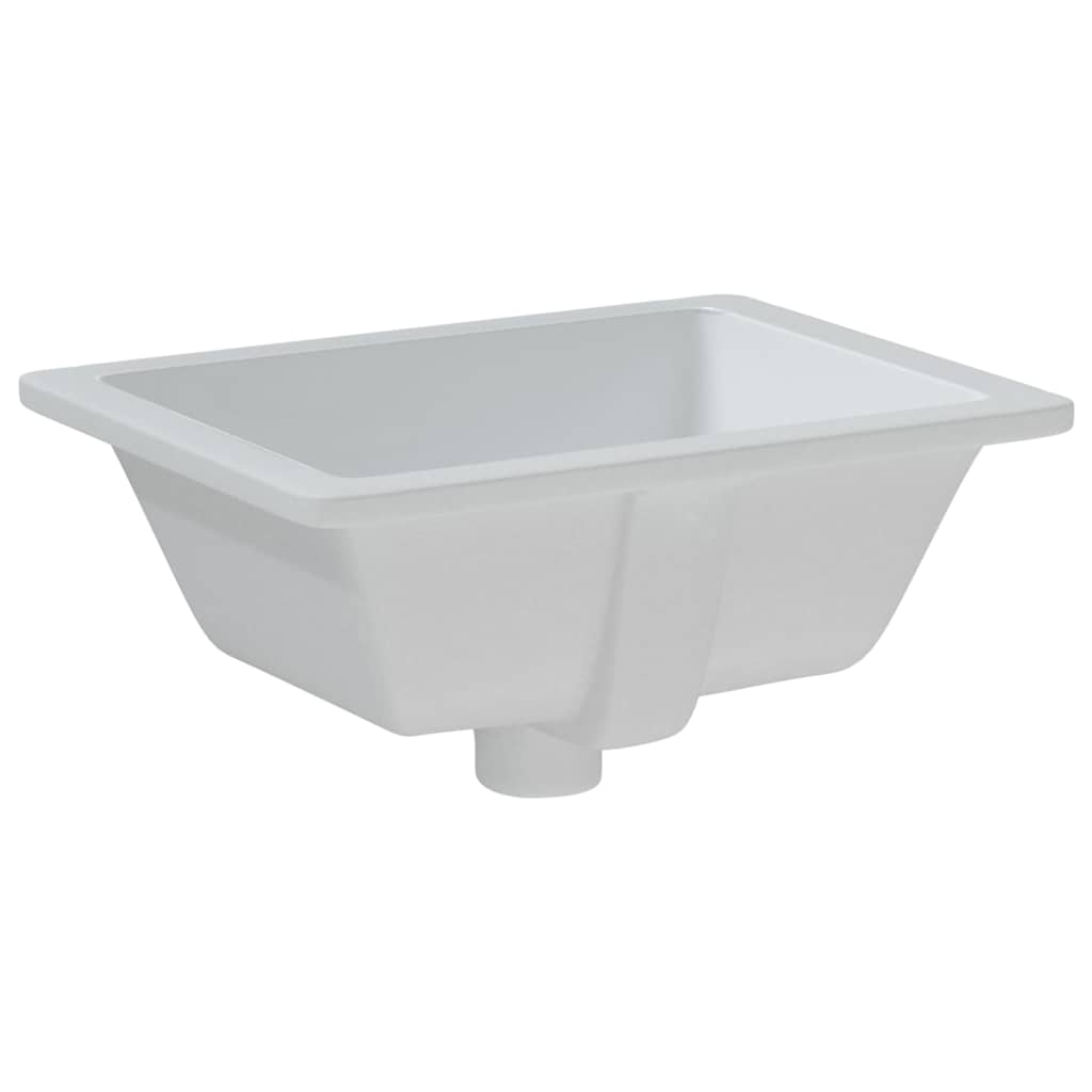 Νιπτήρας Μπάνιου Ορθογώνιος Λευκός 39x30x18,5 εκ. Κεραμικός