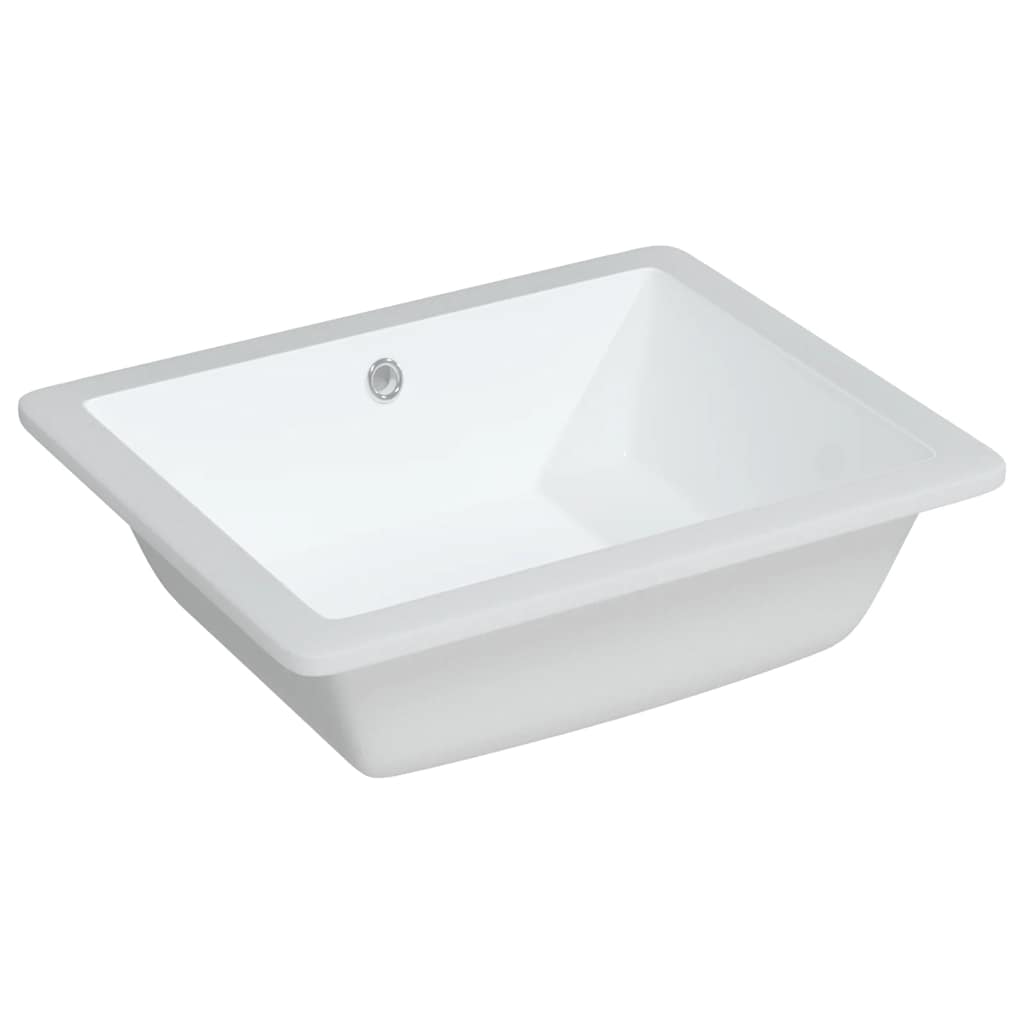 Νιπτήρας Μπάνιου Ορθογώνιος Λευκός 50x40,5x18,5 εκ. Κεραμικός