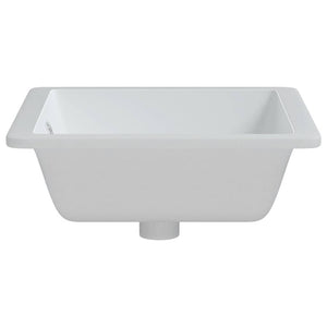 Νιπτήρας Μπάνιου Ορθογώνιος Λευκός 50x40,5x18,5 εκ. Κεραμικός