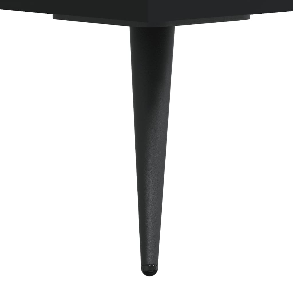 Συρταριέρα Μαύρη 69,5 x 34 x 90 εκ. από Επεξεργασμένο Ξύλο
