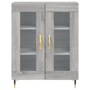 Ντουλάπι Γκρι Sonoma 69,5 x 34 x 90 εκ. από Επεξεργασμένο Ξύλο - Pakobazaar