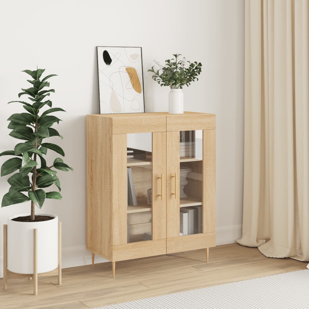 Ντουλάπι Sonoma Δρυς 69,5 x 34 x 90 εκ. από Επεξεργασμένο Ξύλο