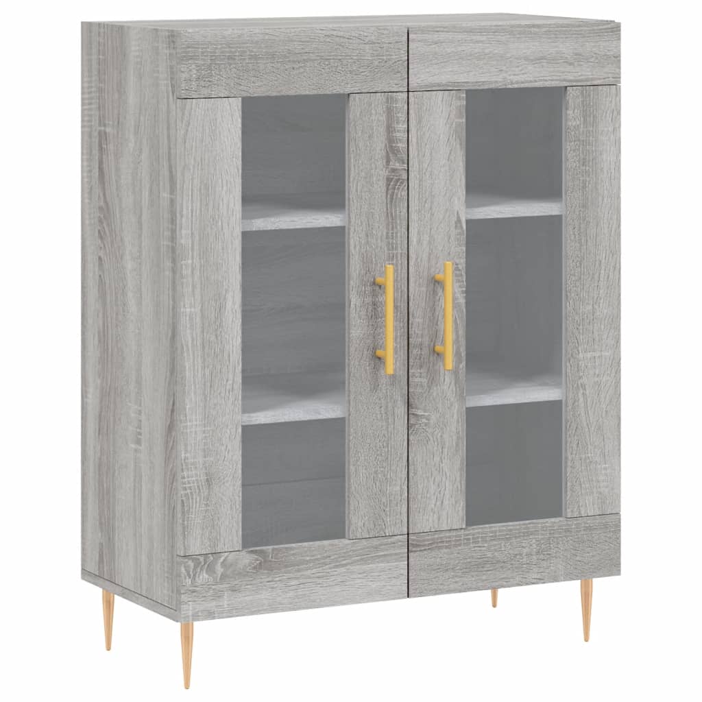 Ντουλάπι Γκρι Sonoma 69,5 x 34 x 90 εκ. από Επεξεργασμένο Ξύλο
