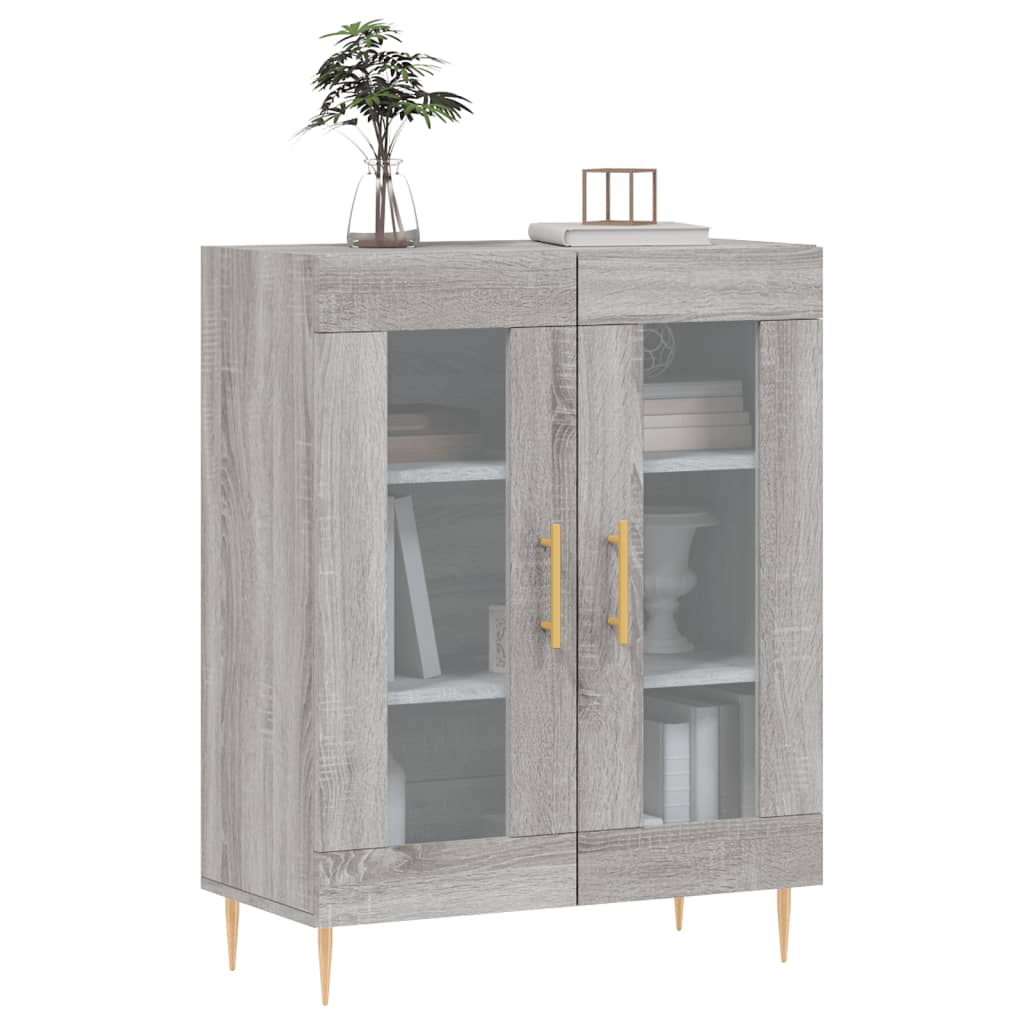 Ντουλάπι Γκρι Sonoma 69,5 x 34 x 90 εκ. από Επεξεργασμένο Ξύλο