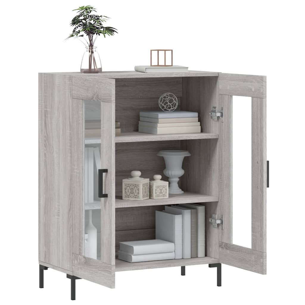Ντουλάπι Γκρι Sonoma 69,5 x 34 x 90 εκ. από Επεξεργασμένο Ξύλο