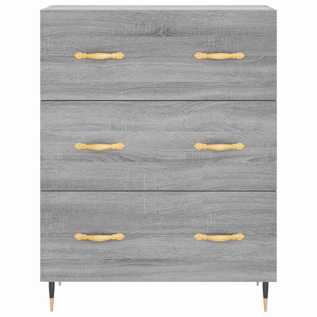 Ντουλάπι Γκρι Sonoma 69,5 x 34 x 90 εκ. από Επεξεργασμένο Ξύλο
