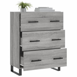 Ντουλάπι Γκρι Sonoma 69,5 x 34 x 90 εκ. από Επεξεργασμένο Ξύλο