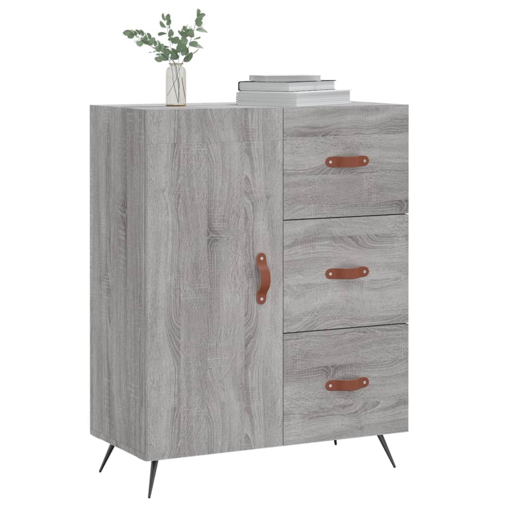 Ντουλάπι Γκρι Sonoma 69,5 x 34 x 90 εκ. από Επεξεργασμένο Ξύλο - Pakobazaar