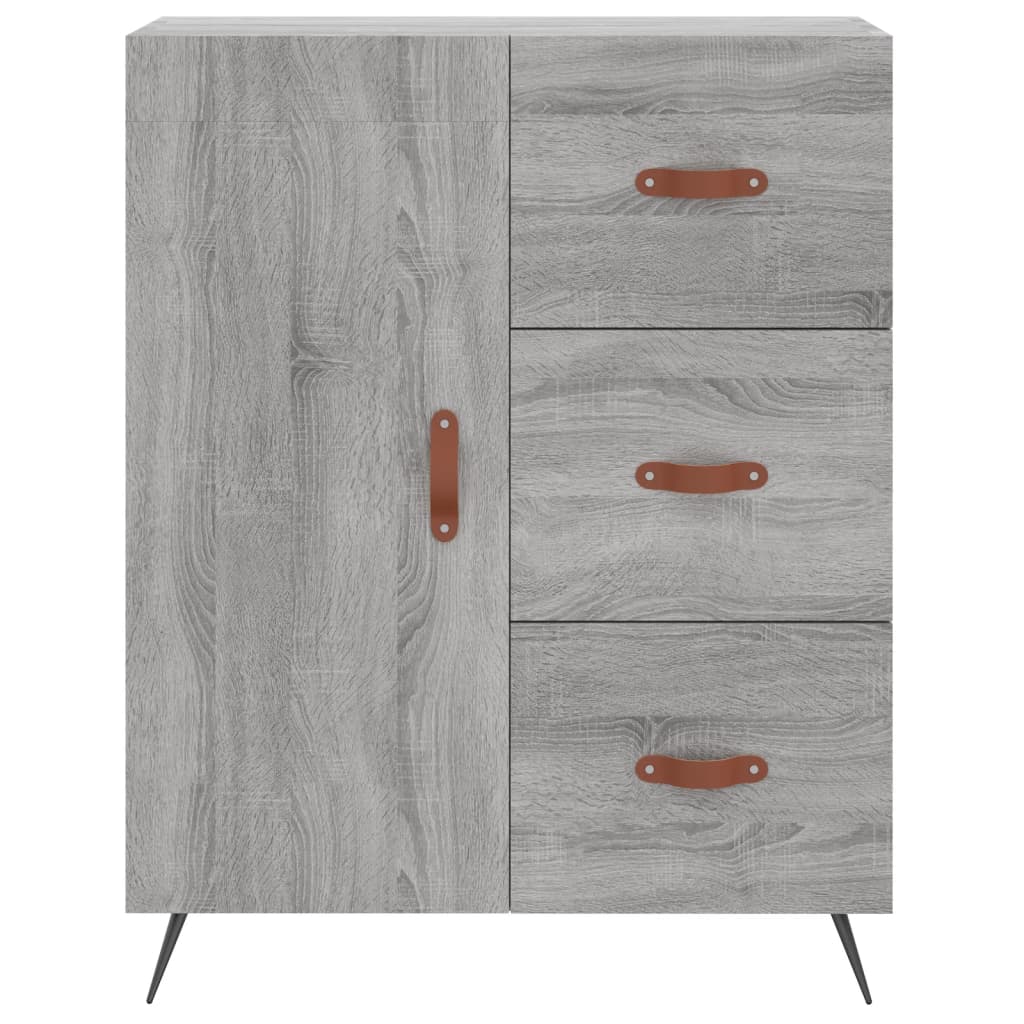 Ντουλάπι Γκρι Sonoma 69,5 x 34 x 90 εκ. από Επεξεργασμένο Ξύλο - Pakobazaar