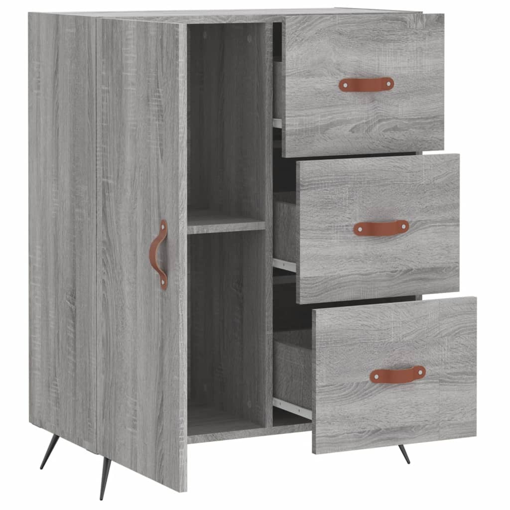 Ντουλάπι Γκρι Sonoma 69,5 x 34 x 90 εκ. από Επεξεργασμένο Ξύλο - Pakobazaar