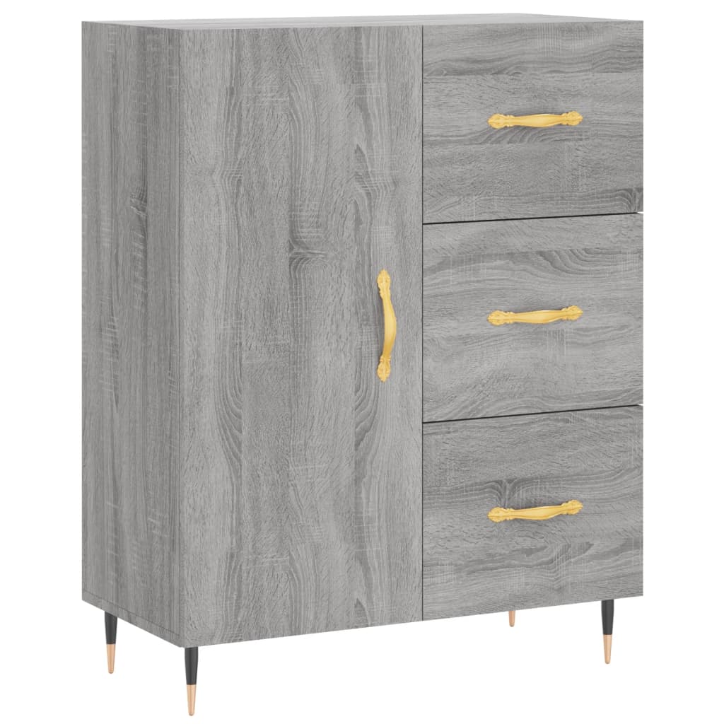 Ντουλάπι Γκρι Sonoma 69,5 x 34 x 90 εκ. από Επεξεργασμένο Ξύλο