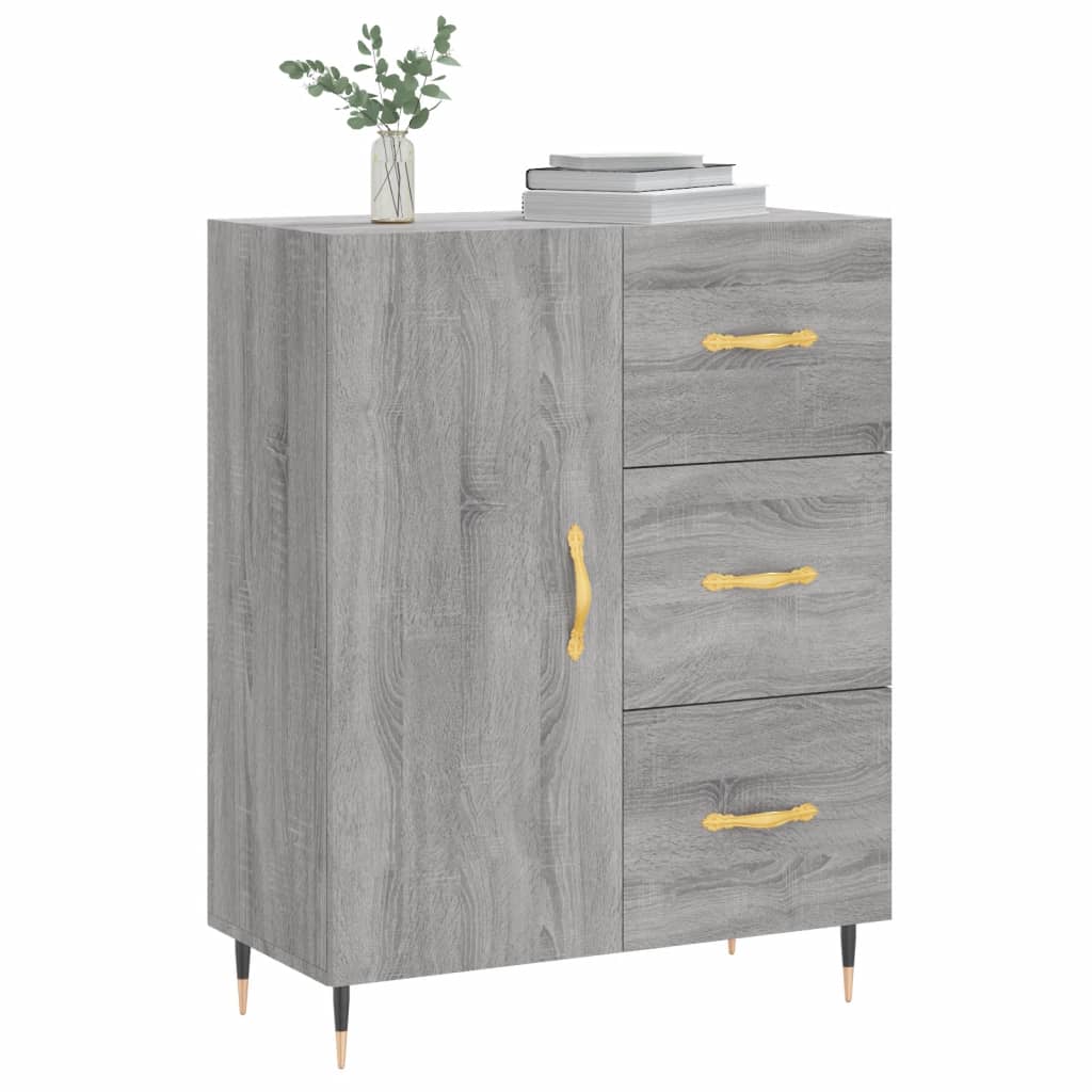 Ντουλάπι Γκρι Sonoma 69,5 x 34 x 90 εκ. από Επεξεργασμένο Ξύλο