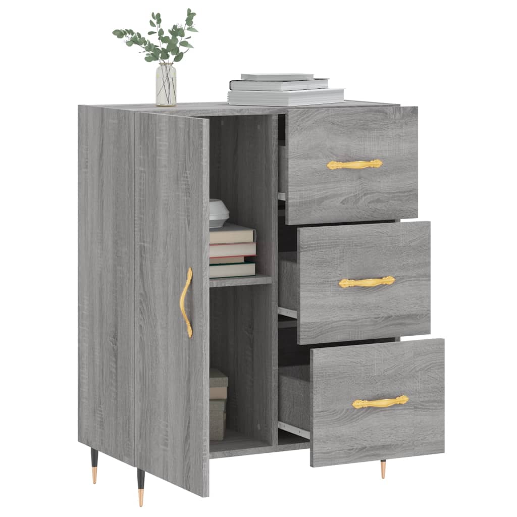 Ντουλάπι Γκρι Sonoma 69,5 x 34 x 90 εκ. από Επεξεργασμένο Ξύλο