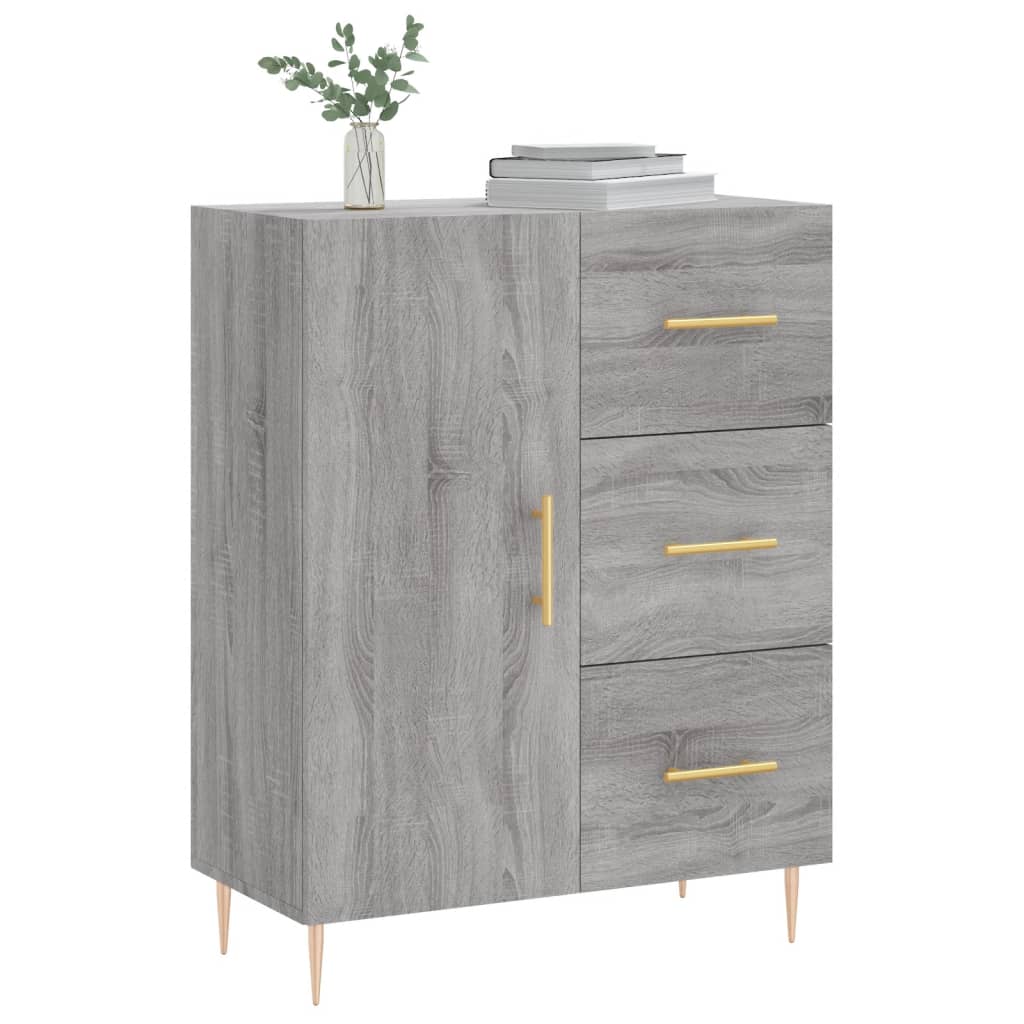 Ντουλάπι Γκρι Sonoma 69,5 x 34 x 90 εκ. από Επεξεργασμένο Ξύλο