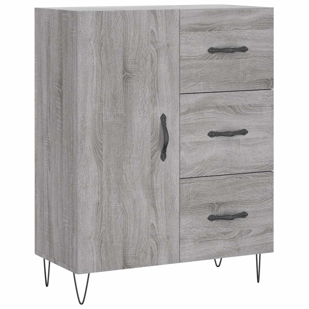 Ντουλάπι Γκρι Sonoma 69,5 x 34 x 90 εκ. από Επεξεργασμένο Ξύλο