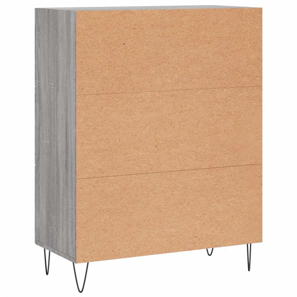 Ντουλάπι Γκρι Sonoma 69,5 x 34 x 90 εκ. από Επεξεργασμένο Ξύλο