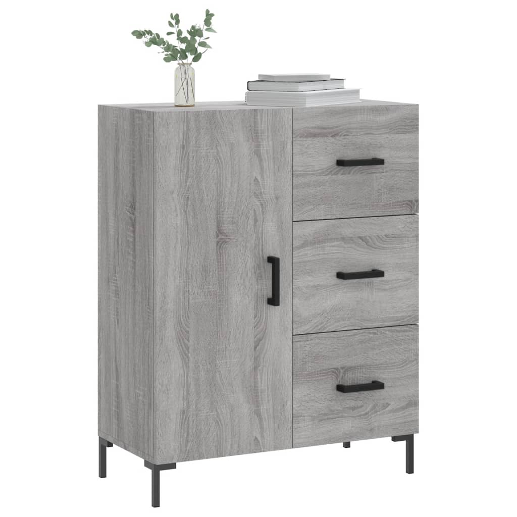 Ντουλάπι Γκρι Sonoma 69,5 x 34 x 90 εκ. από Επεξεργασμένο Ξύλο - Pakobazaar