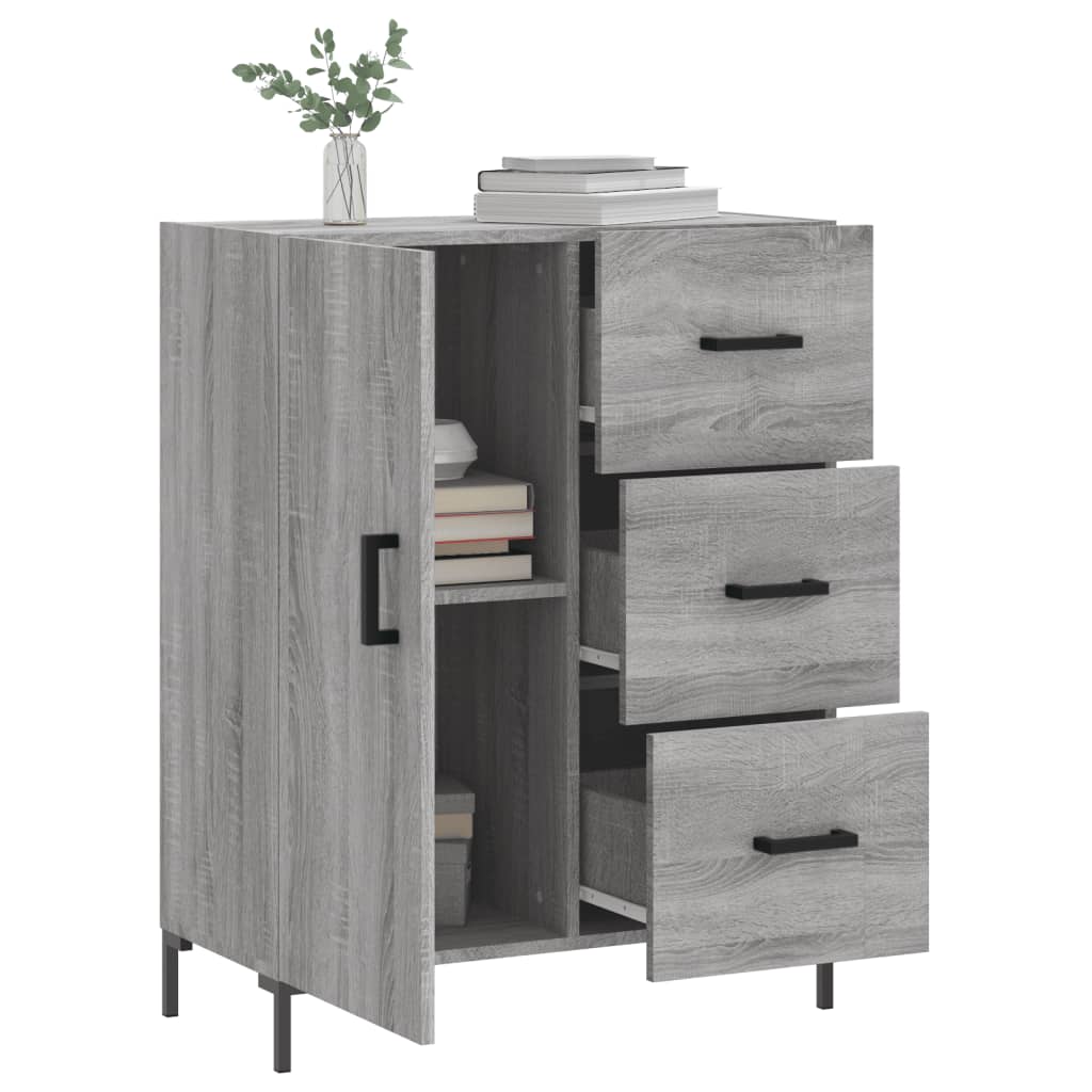 Ντουλάπι Γκρι Sonoma 69,5 x 34 x 90 εκ. από Επεξεργασμένο Ξύλο - Pakobazaar