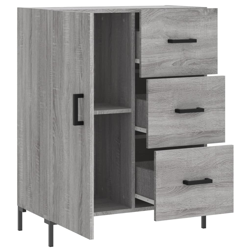 Ντουλάπι Γκρι Sonoma 69,5 x 34 x 90 εκ. από Επεξεργασμένο Ξύλο - Pakobazaar