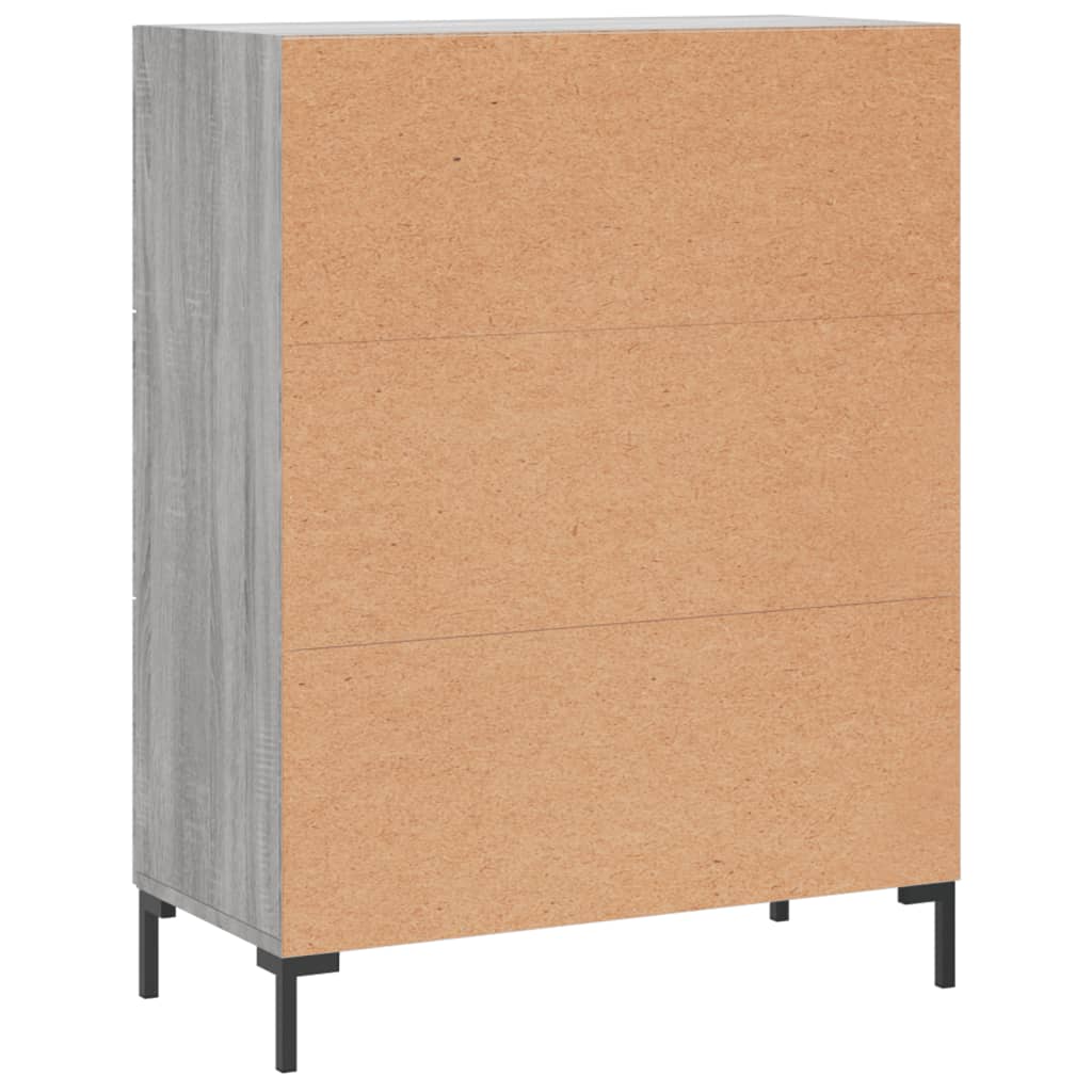 Ντουλάπι Γκρι Sonoma 69,5 x 34 x 90 εκ. από Επεξεργασμένο Ξύλο - Pakobazaar