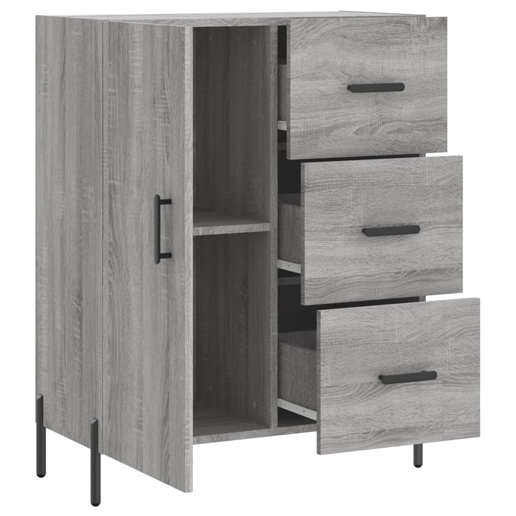 Ντουλάπι Γκρι Sonoma 69,5 x 34 x 90 εκ. από Επεξεργασμένο Ξύλο