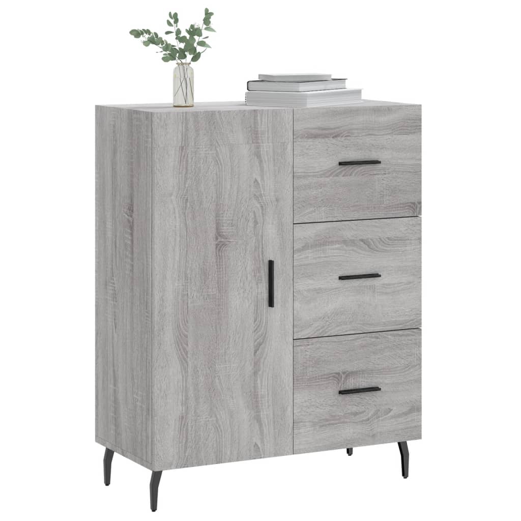 Ντουλάπι Γκρι Sonoma 69,5 x 34 x 90 εκ. από Επεξεργασμένο Ξύλο
