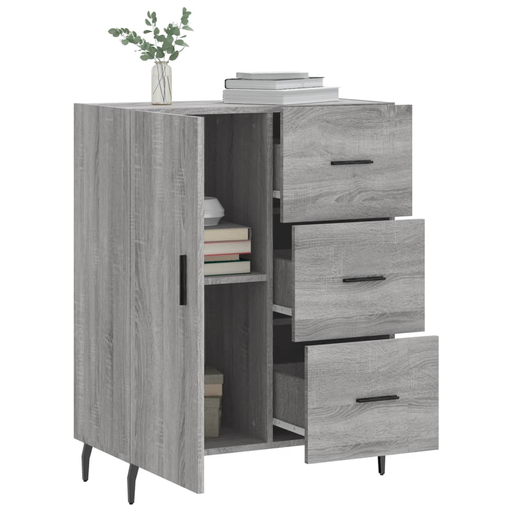Ντουλάπι Γκρι Sonoma 69,5 x 34 x 90 εκ. από Επεξεργασμένο Ξύλο
