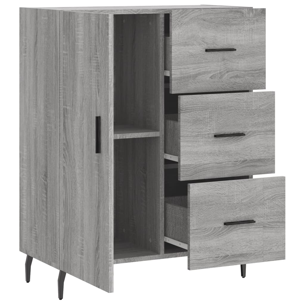 Ντουλάπι Γκρι Sonoma 69,5 x 34 x 90 εκ. από Επεξεργασμένο Ξύλο
