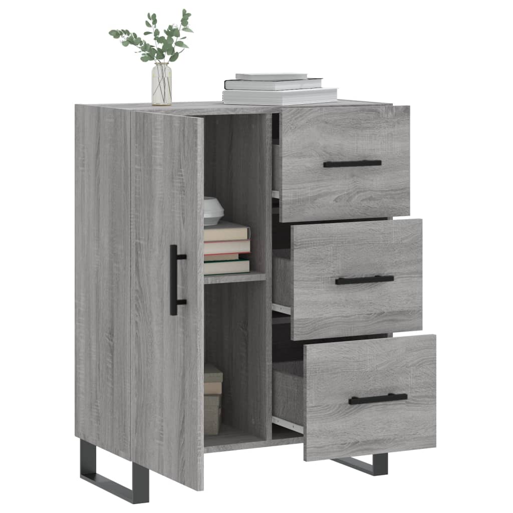Ντουλάπι Γκρι Sonoma 69,5 x 34 x 90 εκ. από Επεξεργασμένο Ξύλο
